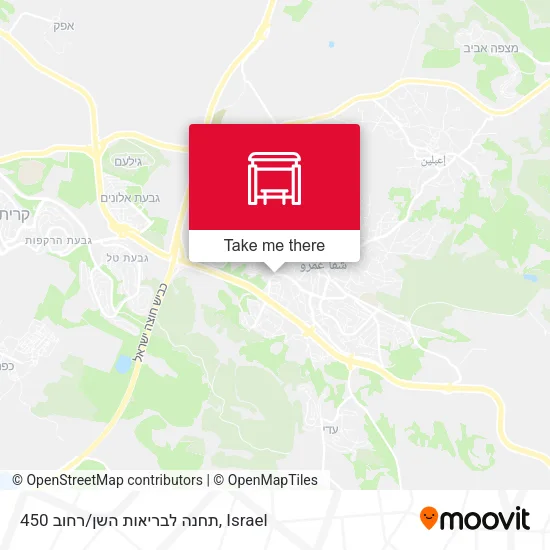 Карта תחנה לבריאות השן/רחוב 450