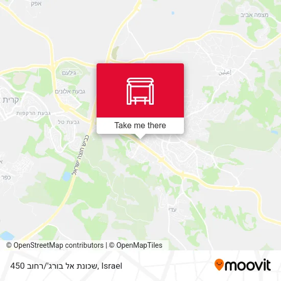 Карта שכונת אל בורג'/רחוב 450