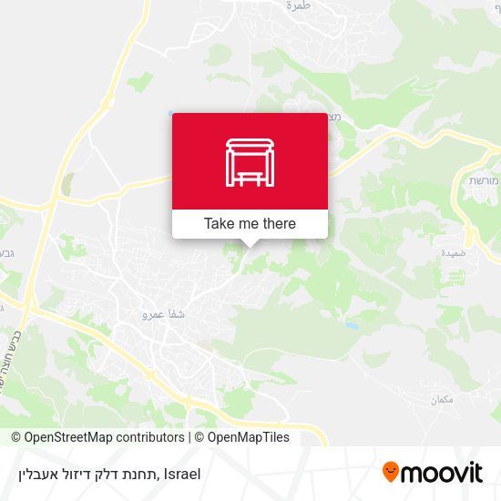 תחנת דלק דיזול  אעבלין map