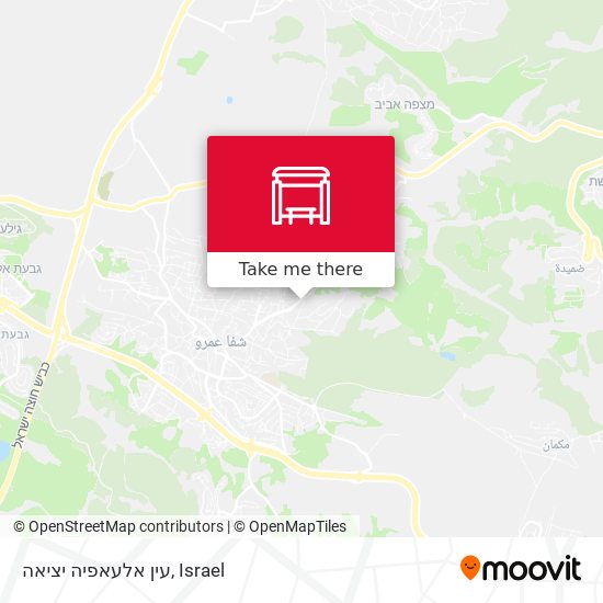 עין אלעאפיה יציאה map