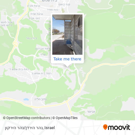 נהר הירדן/נהר הירקון map