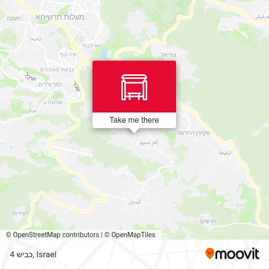 Карта כביש 4
