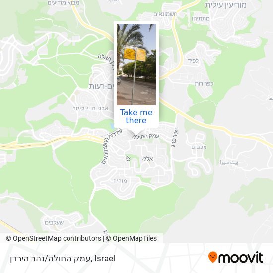 Карта עמק החולה/נהר הירדן