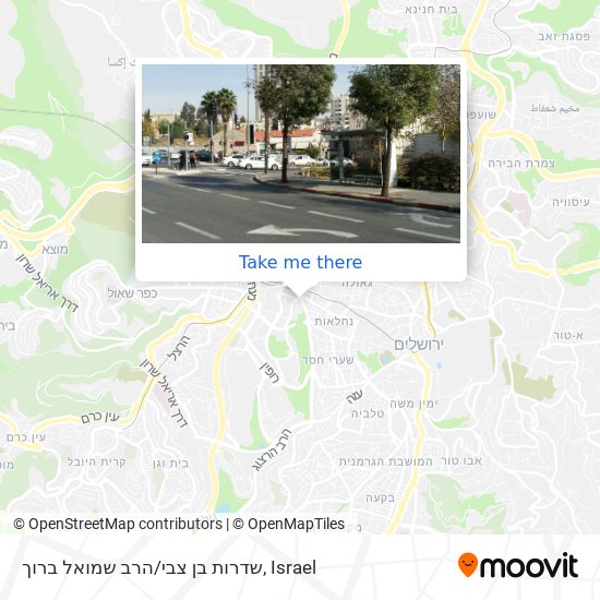 Карта שדרות בן צבי/הרב שמואל ברוך