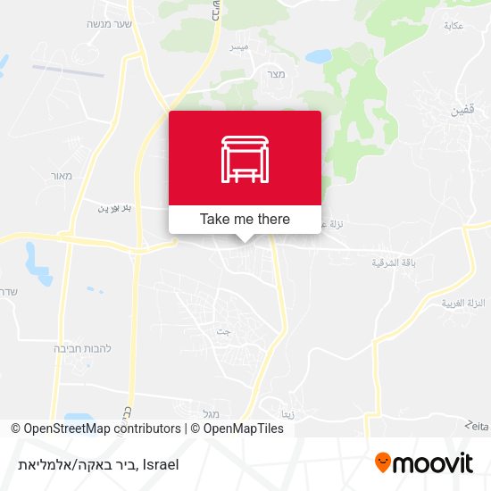 ביר באקה/אלמליאת map