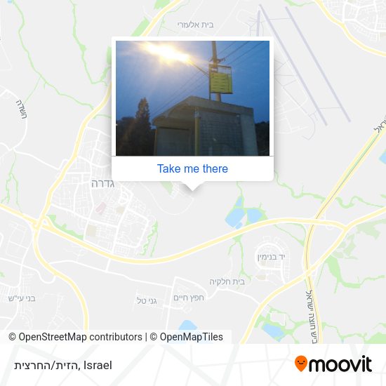 הזית/החרצית map