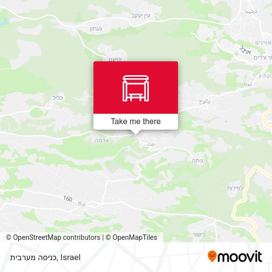 כניסה מערבית map