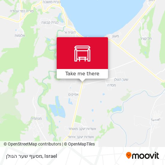 Карта מסעף שער הגולן