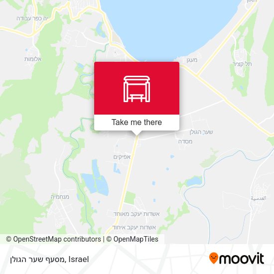 מסעף שער הגולן map
