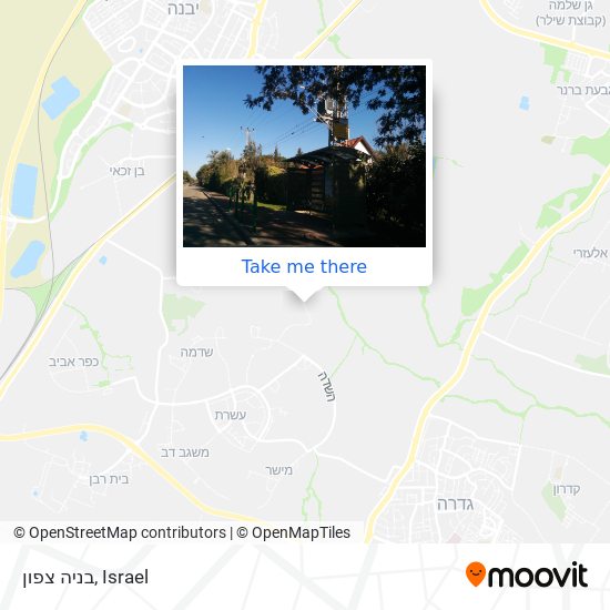בניה  צפון map