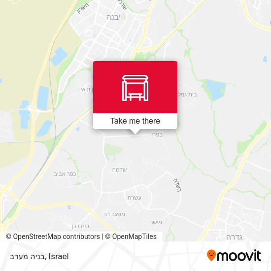 Карта בניה  מערב