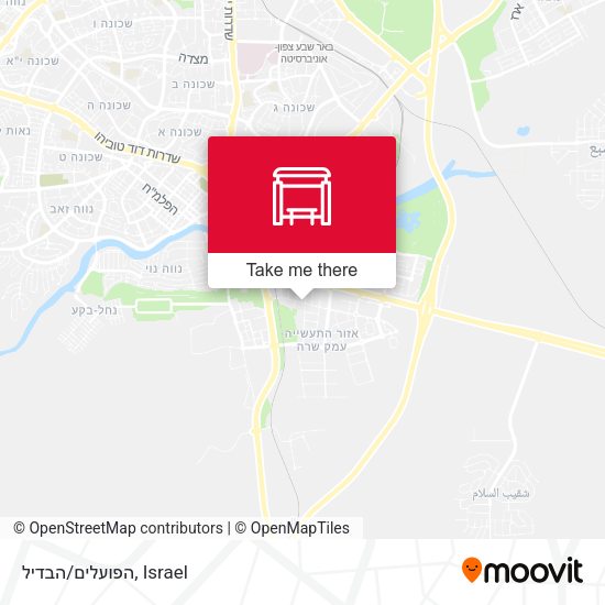 הפועלים/הבדיל map