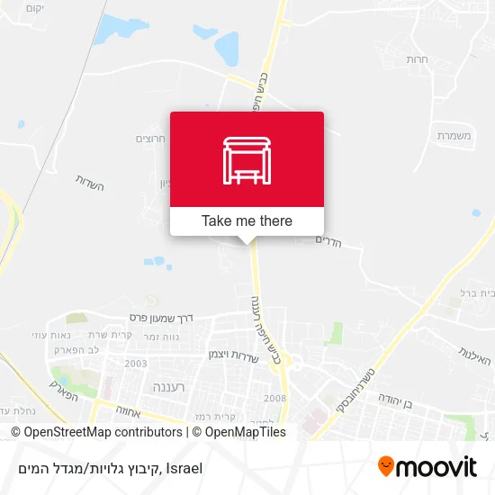 Карта קיבוץ גלויות/מגדל המים