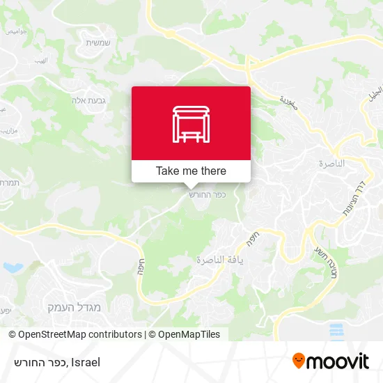 כפר החורש map
