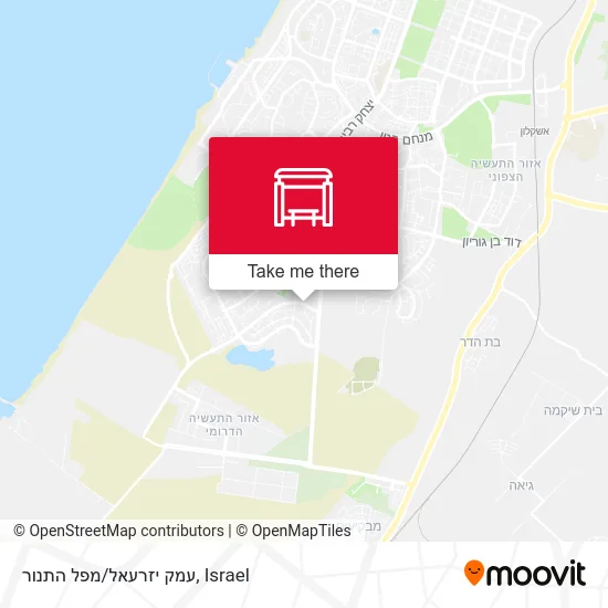 Карта עמק יזרעאל/מפל התנור