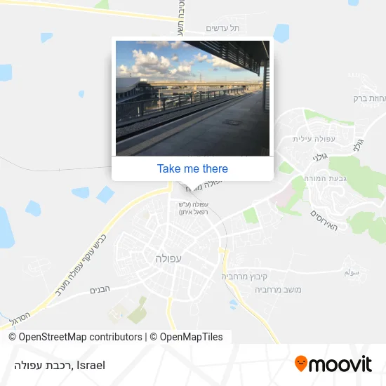 רכבת עפולה map