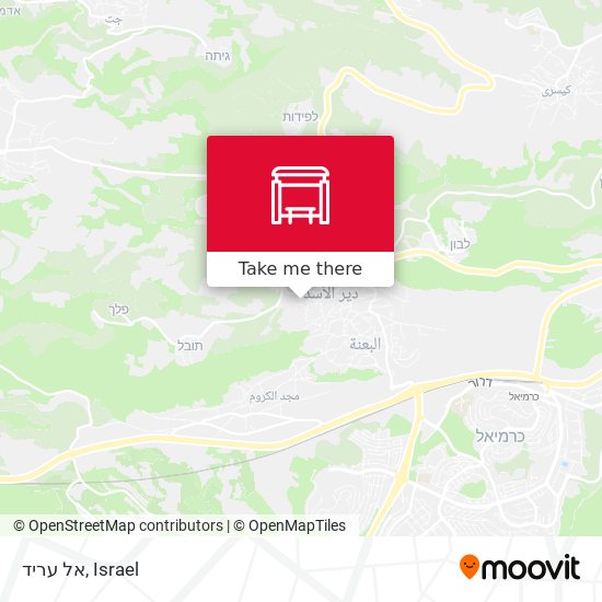 אל עריד map