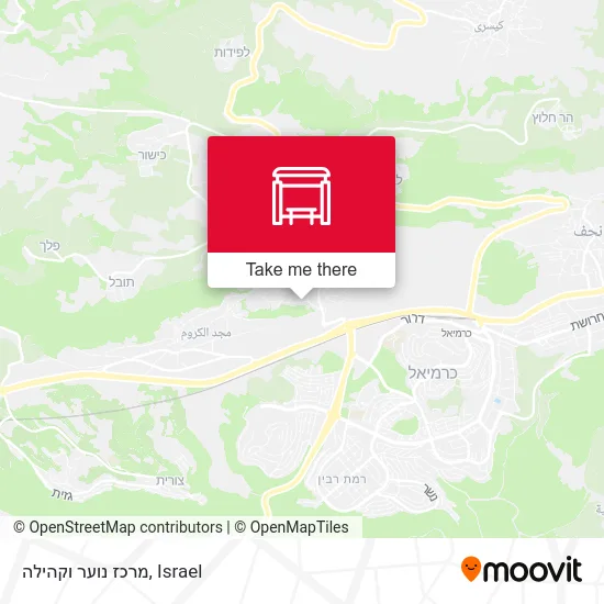 Карта מרכז נוער וקהילה