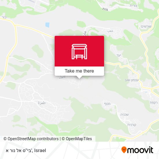 בי''ס אל נור א' map