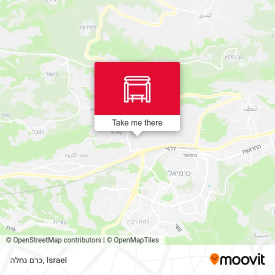 Карта כרם נחלה