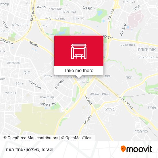 כצנלסון/אחד העם map