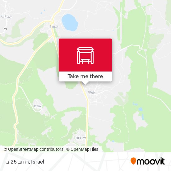 רחוב 25 ב map
