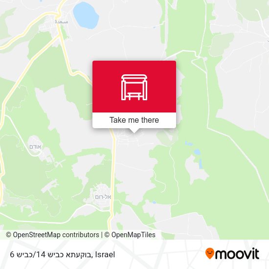 בוקעתא כביש 14/כביש 6 map