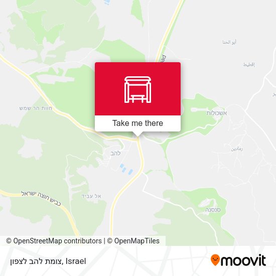 צומת להב לצפון map