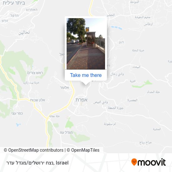 נצח ירושלים/מגדל עדר map