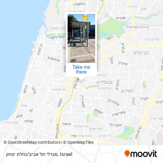 Карта מגדלי תל אביב/נחלת יצחק