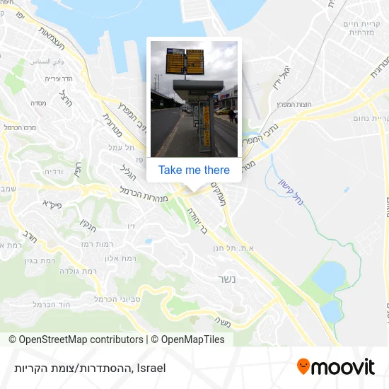 HaHistadrut/Krayot Junction map