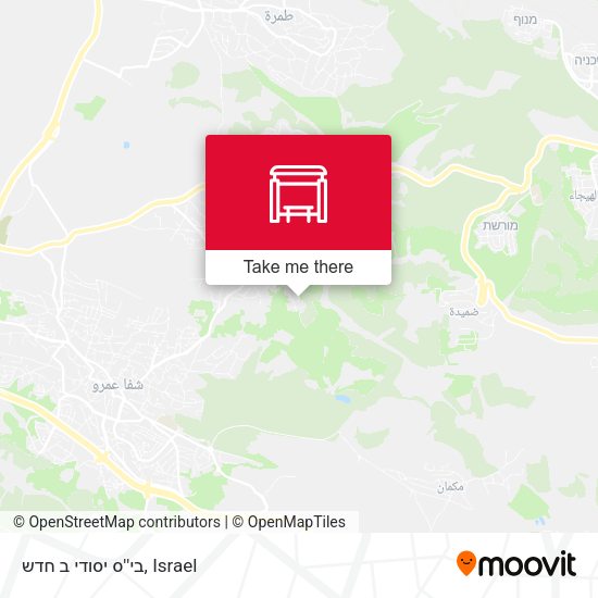 בי''ס יסודי ב חדש map
