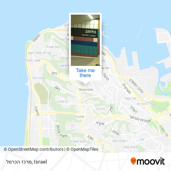 Карта מרכז הכרמל
