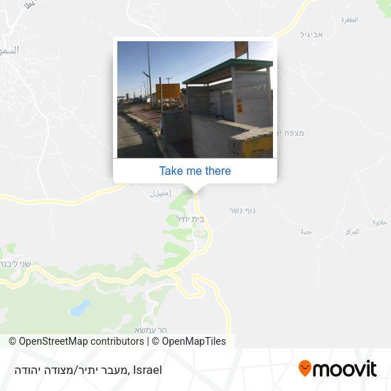 מעבר יתיר/מצודה יהודה map