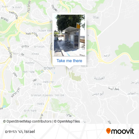 Карта הר הזיתים