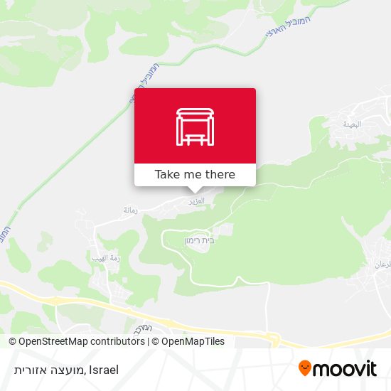 מועצה אזורית map