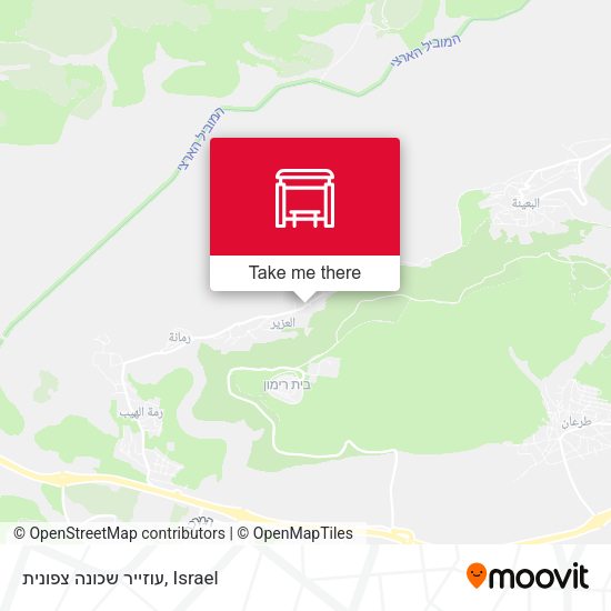 עוזייר שכונה צפונית map