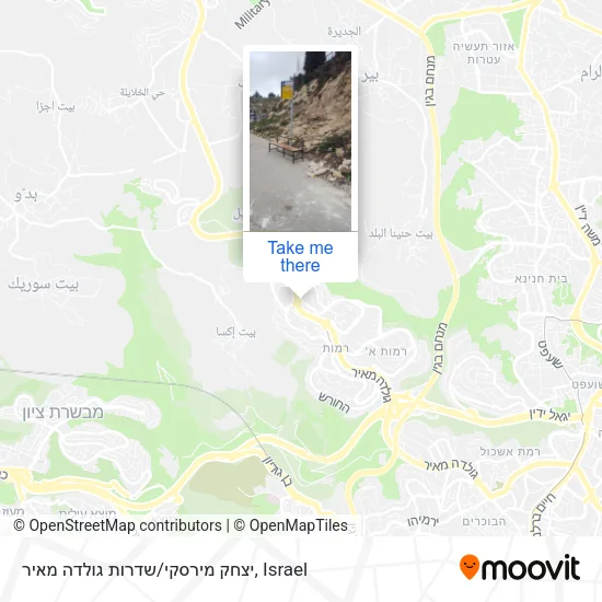 Карта יצחק מירסקי/שדרות גולדה מאיר