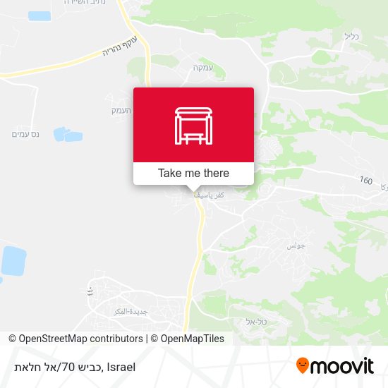 כביש 70/אל חלאת map