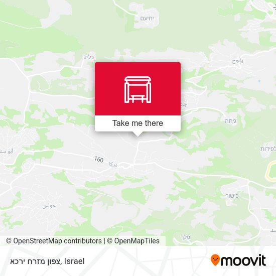 צפון   מזרח ירכא map