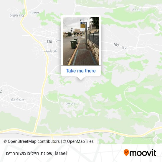 שכונת חיילים משוחררים map