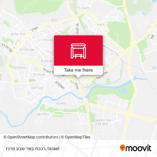 Карта רכבת באר שבע מרכז