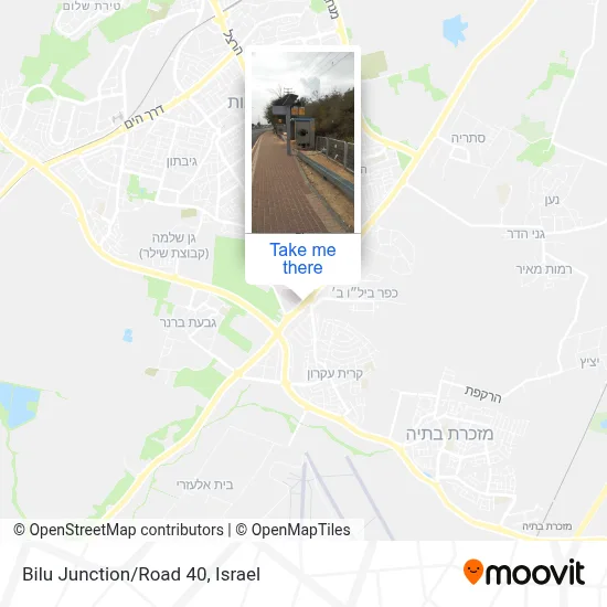 Bilu Junction/Road 40 map