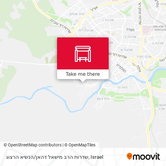 Карта שדרות הרב מישאל דהאן / הנשיא הרצוג