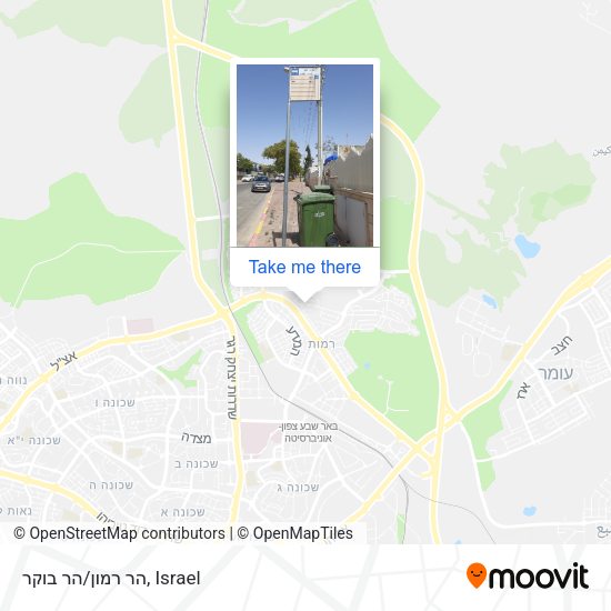Карта הר רמון/הר בוקר
