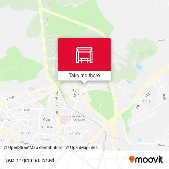 Карта הר רמון/הר כנען