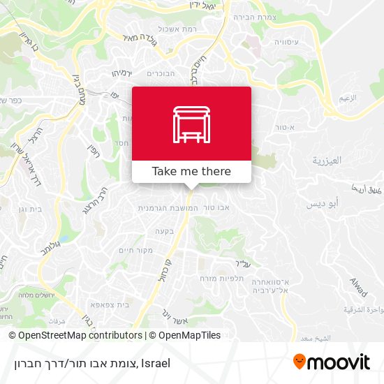 צומת אבו תור/דרך חברון map