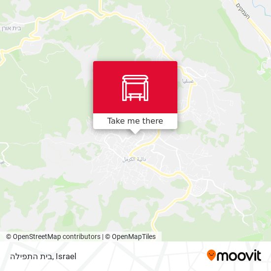 בית התפילה map
