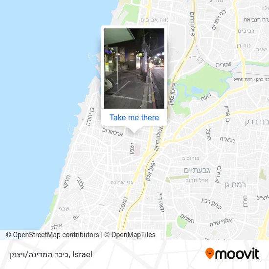 Карта כיכר המדינה/ויצמן