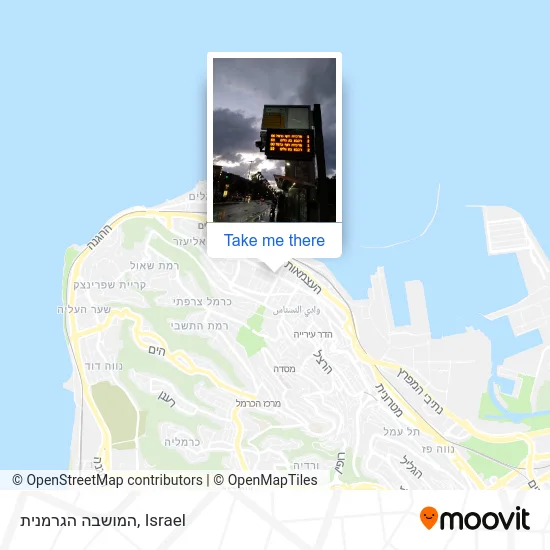 Карта המושבה הגרמנית